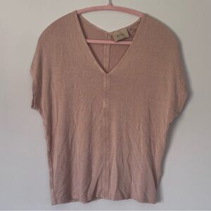 Elie Tahari Dolman Sleeve Ribbed Blouse